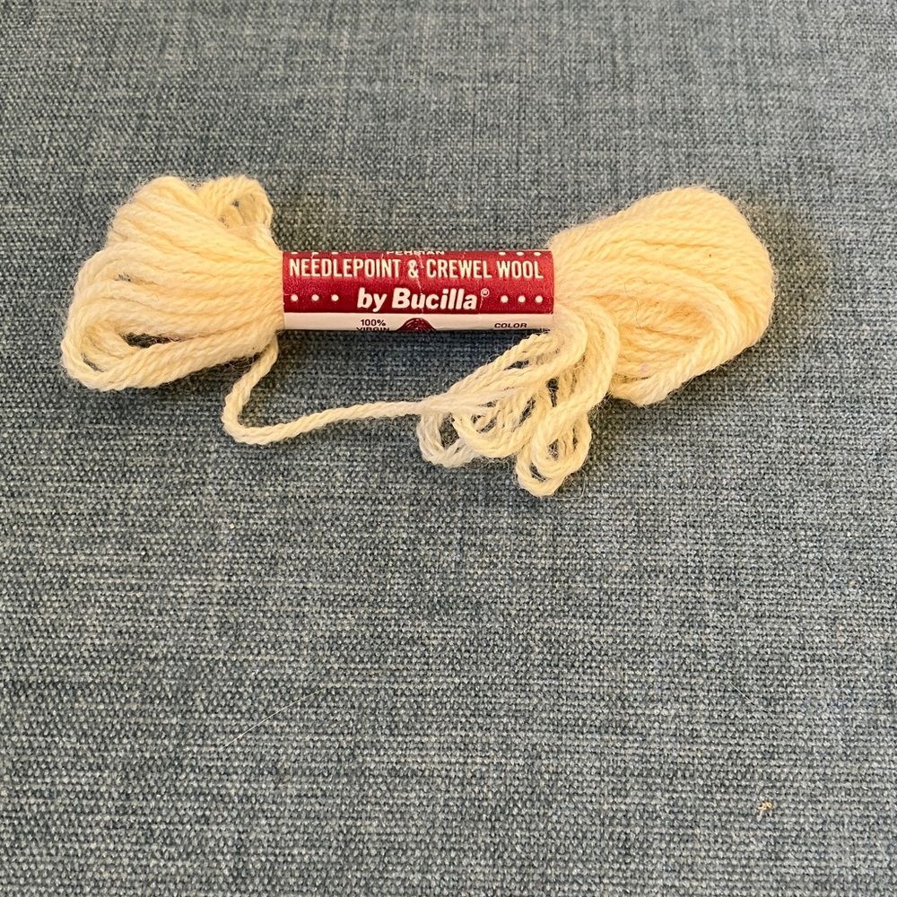 Yellow Needlepoint Thread Yarn
